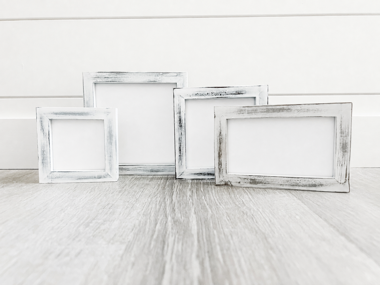 Distressed White Pine Frames - 4 Sizes