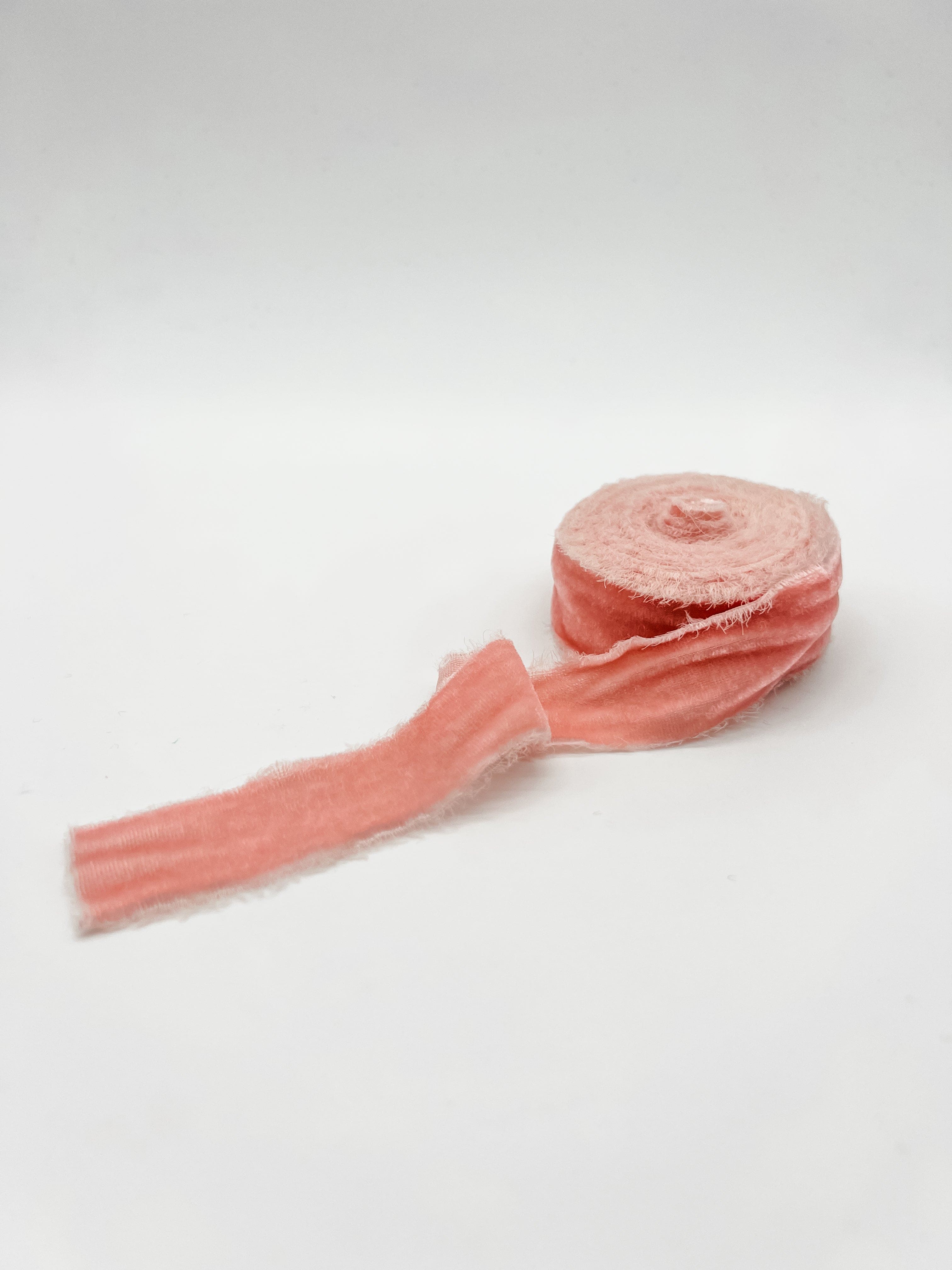1.25 inch blush pink velvet ribbon