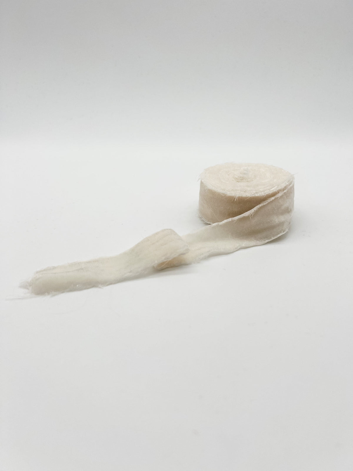 1.25 inch champagne velvet ribbon
