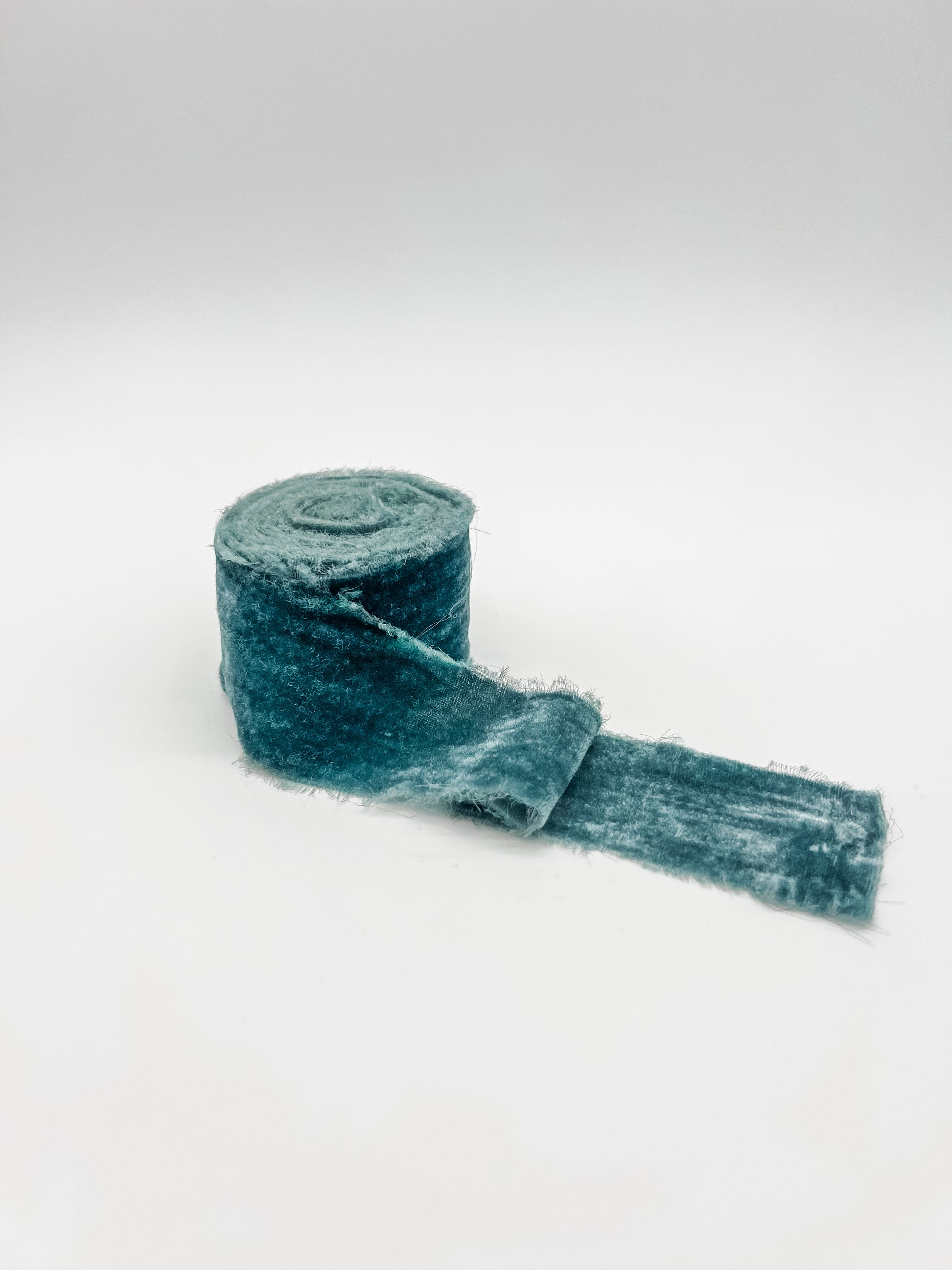 Turquoise 2" velvet ribbon