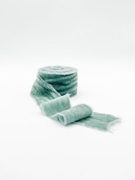 Sky blue velvet ribbon