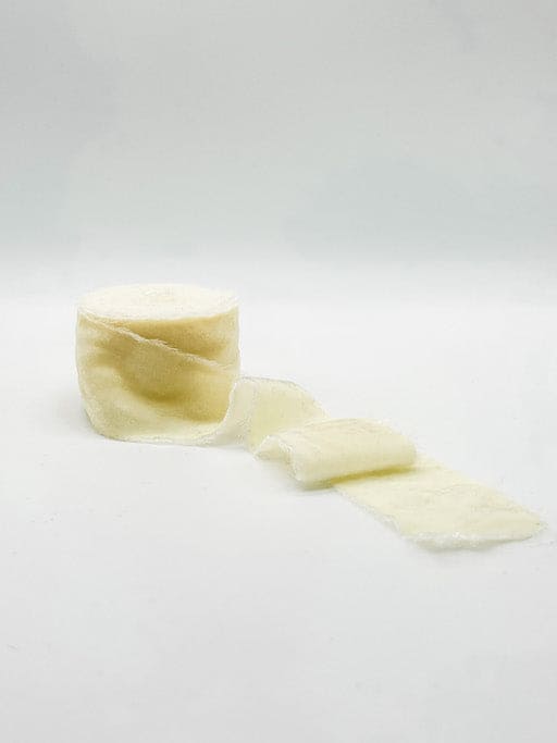 Ivory Velvet Ribbon