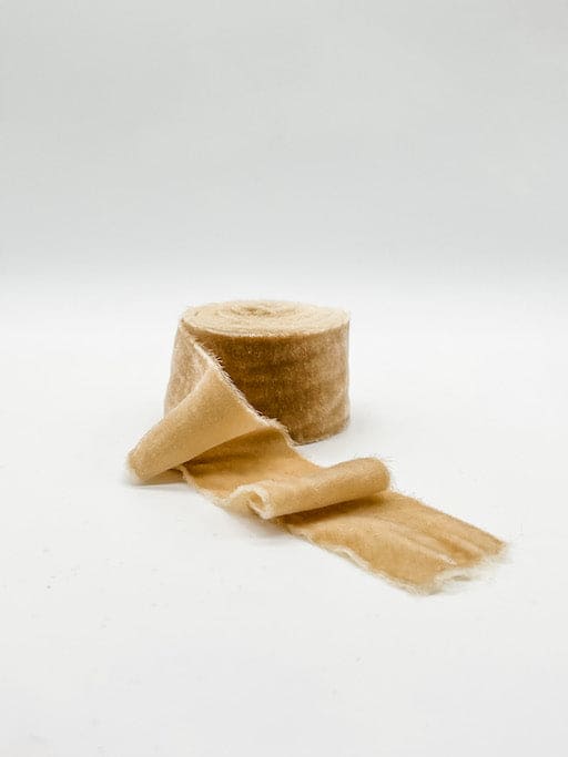Camel Velvet Ribbon