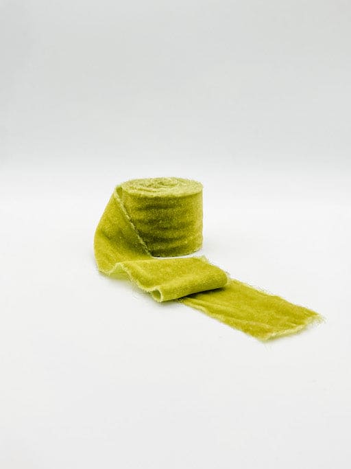 Chartreuse Velvet Ribbon