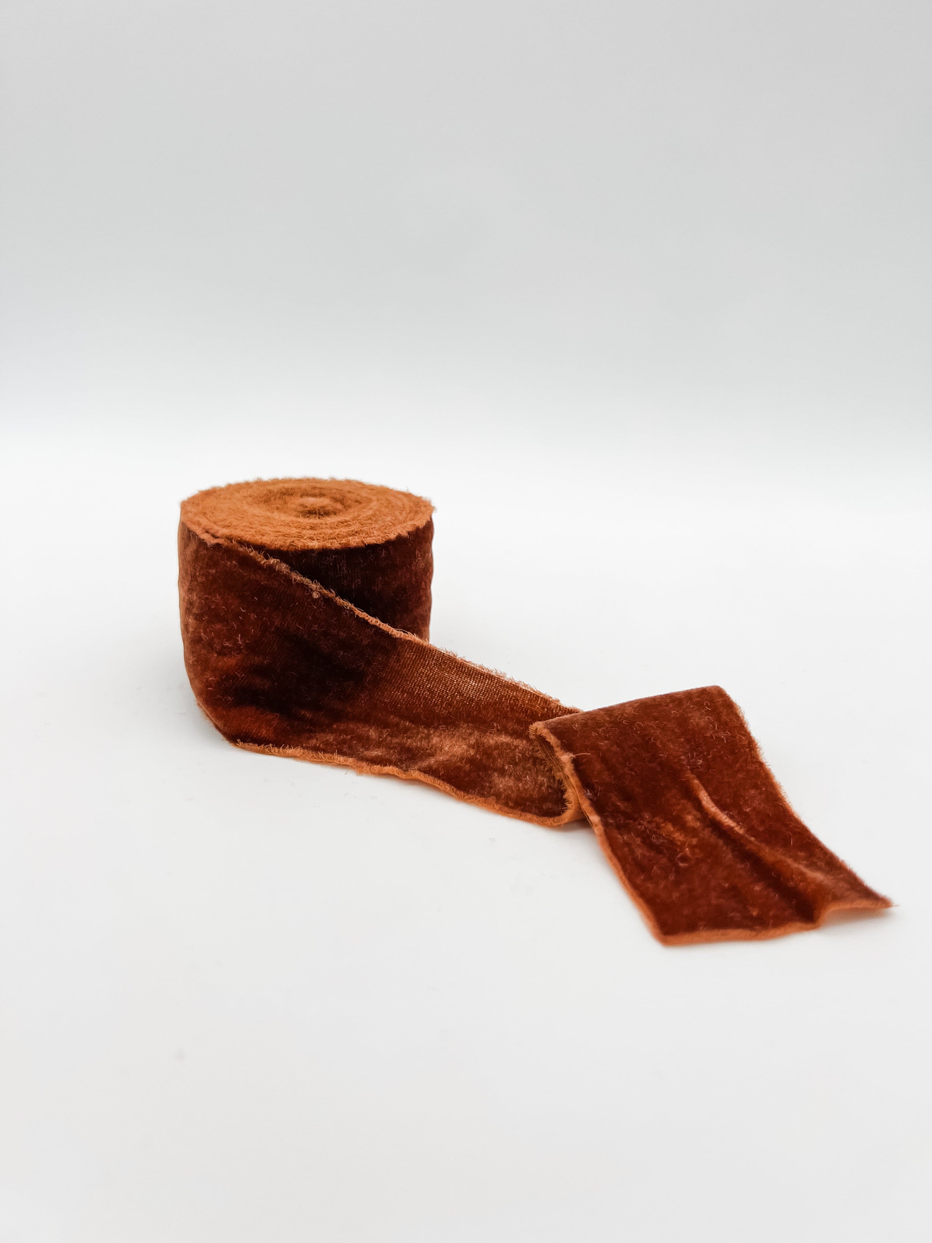 Rust 2" velvet ribbon