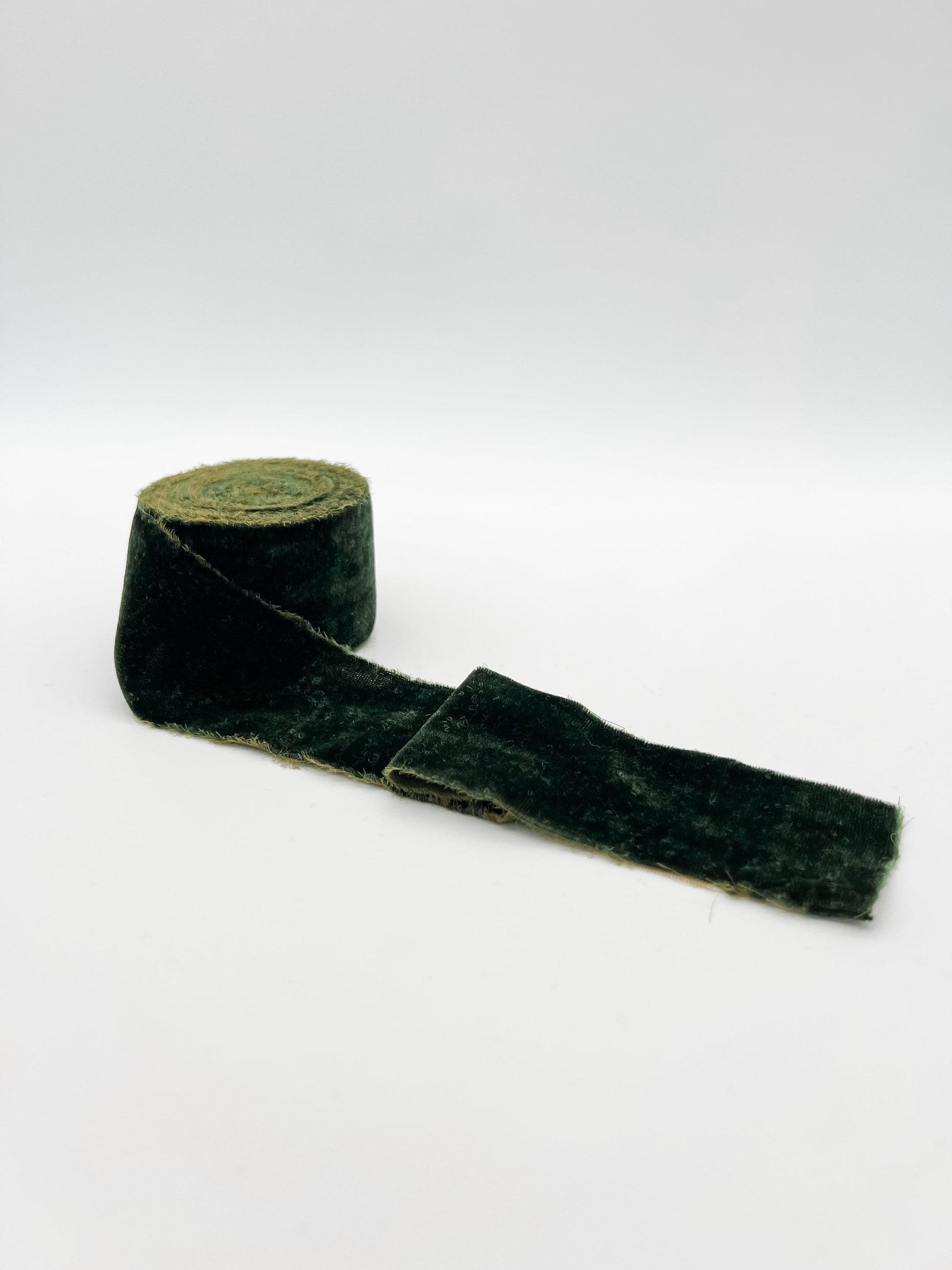Deep Olive 2" velvet ribbon