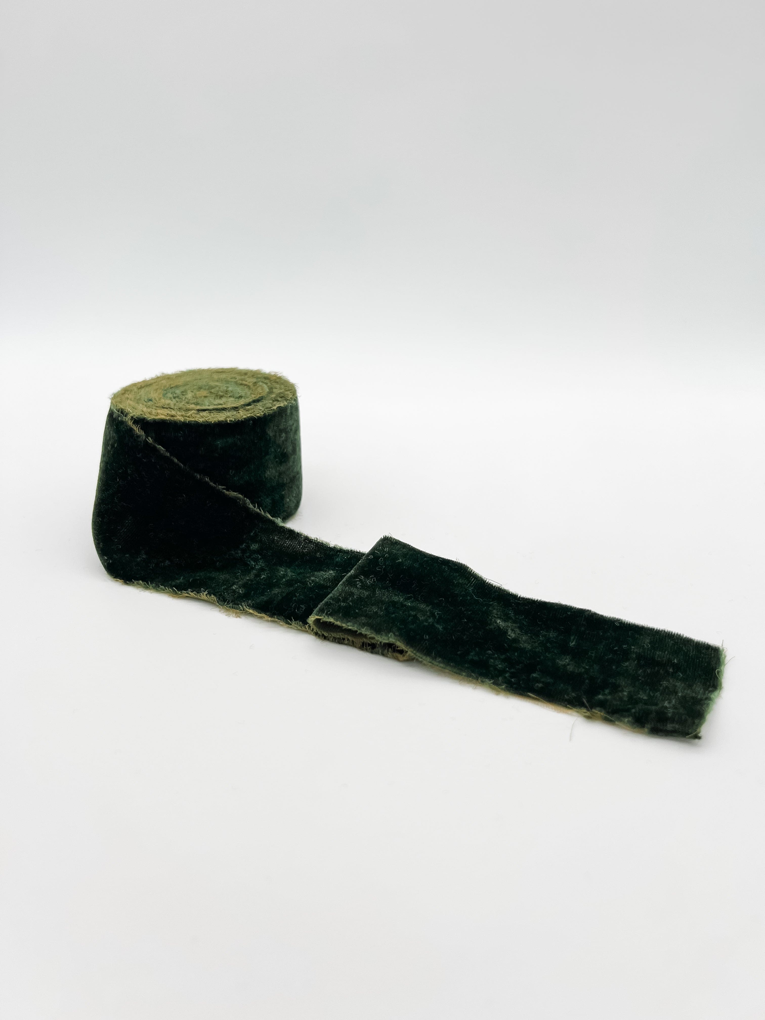 Deep Olive 2" velvet ribbon