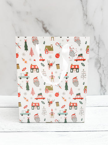 Christmas-themed gift bag