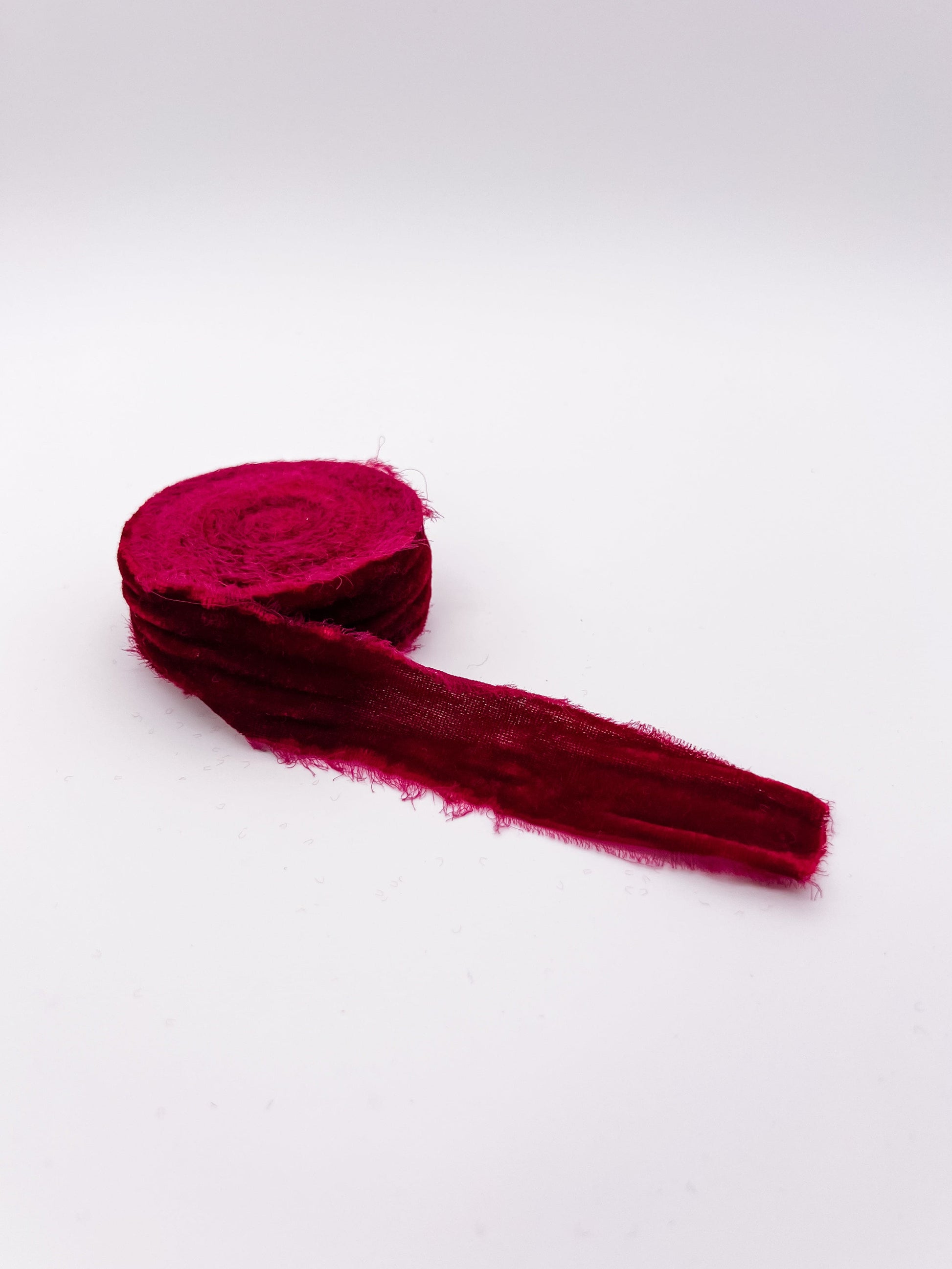1.25 inch merlot velvet ribbon