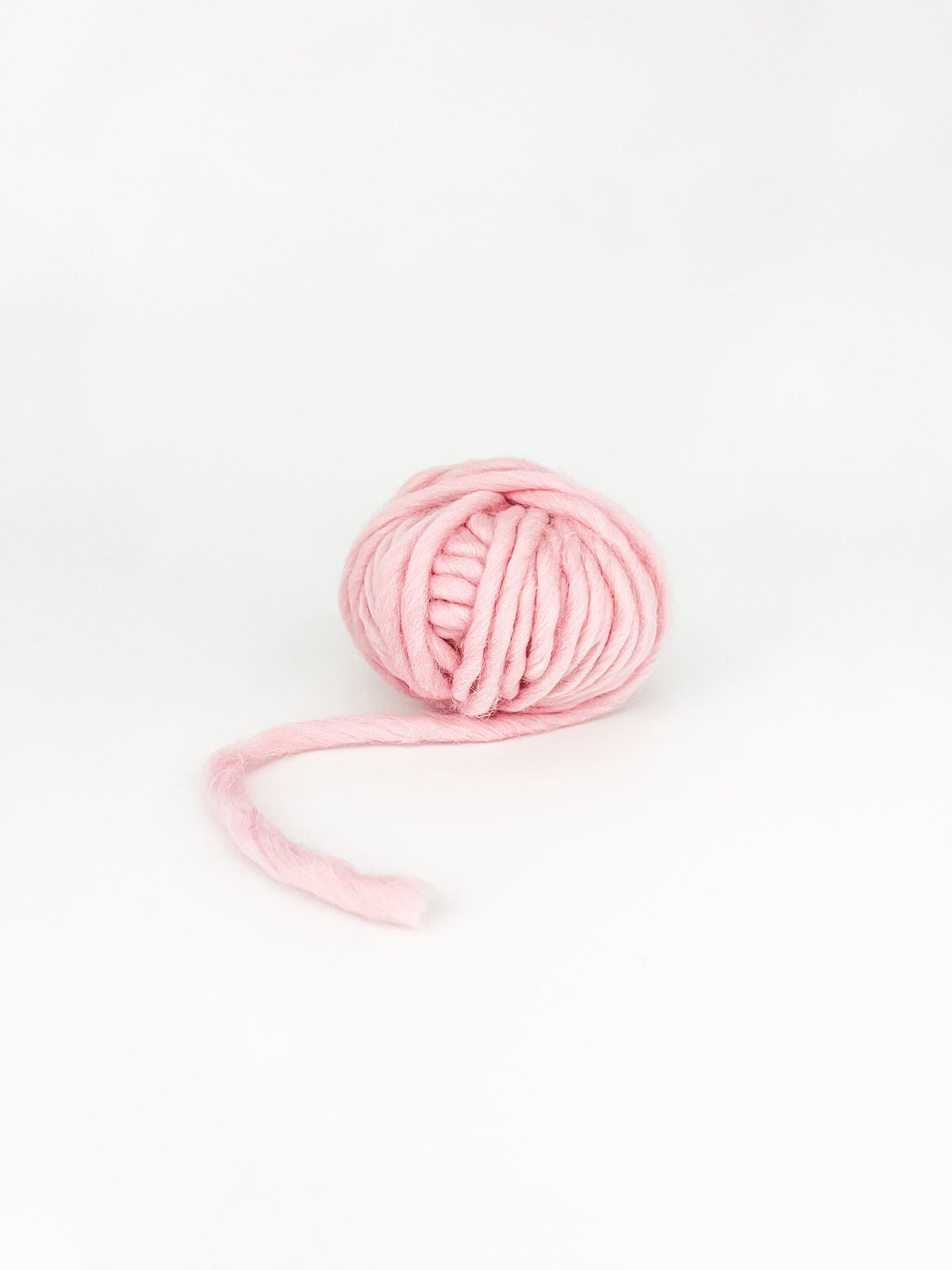 light pink yarn ball