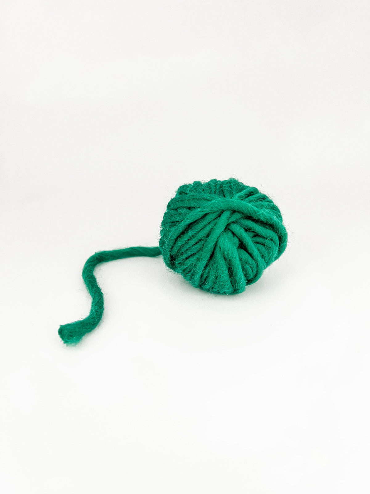 green yarn ball