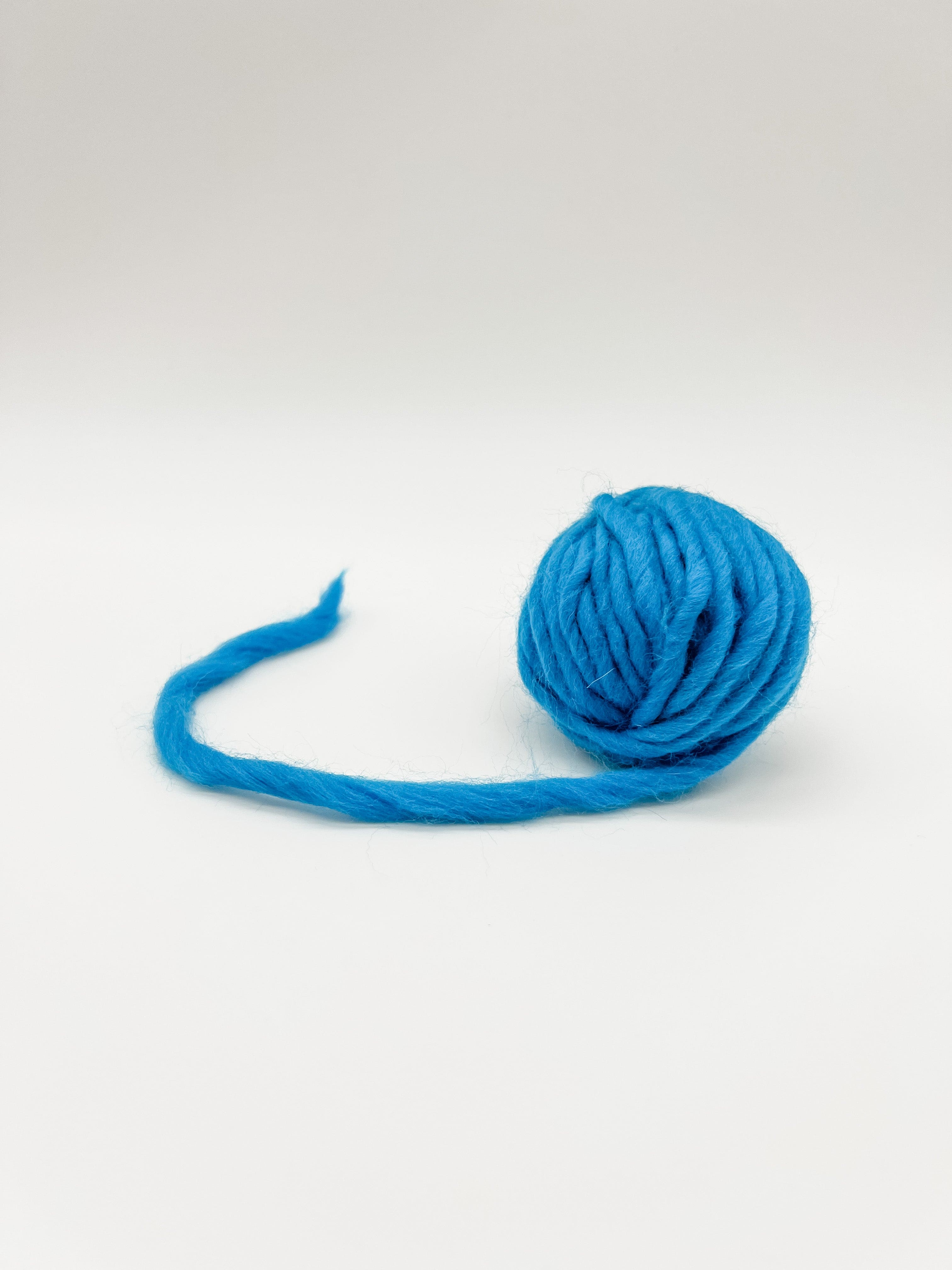 blue yarn ball