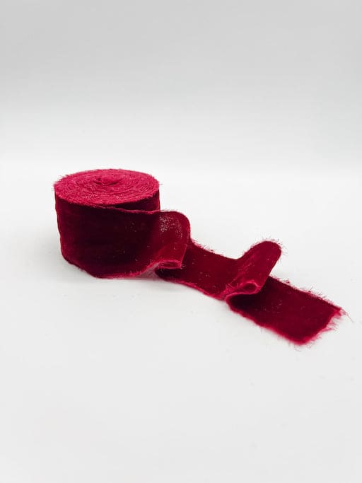 Merlot 2" velvet ribbon