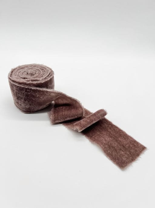 Cocoa 2" velvet ribbon