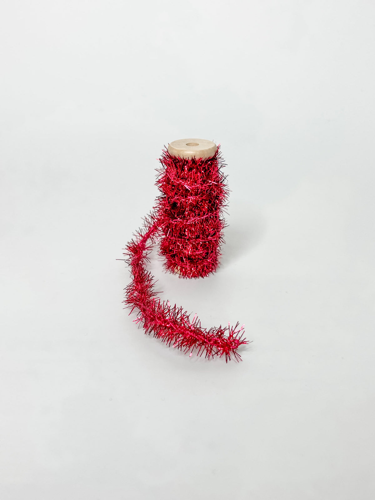 pink christmas tinsel