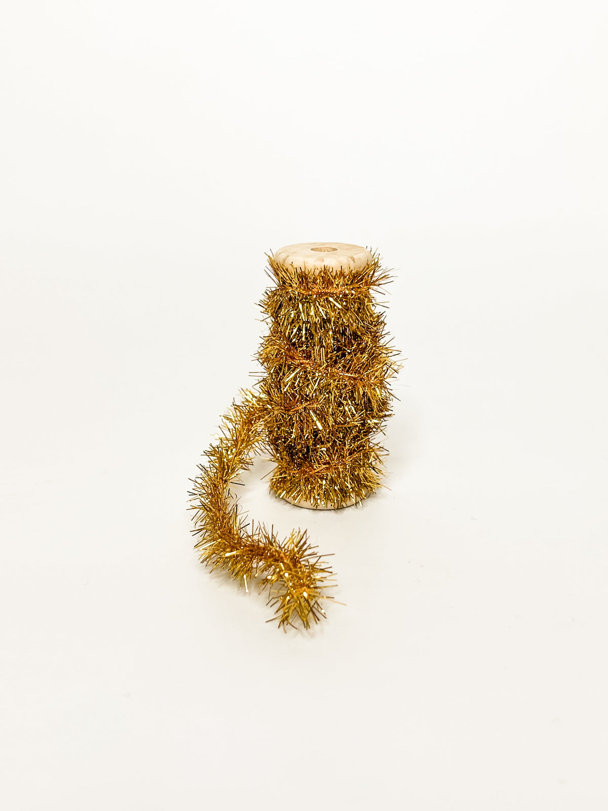 gold christmas tinsel