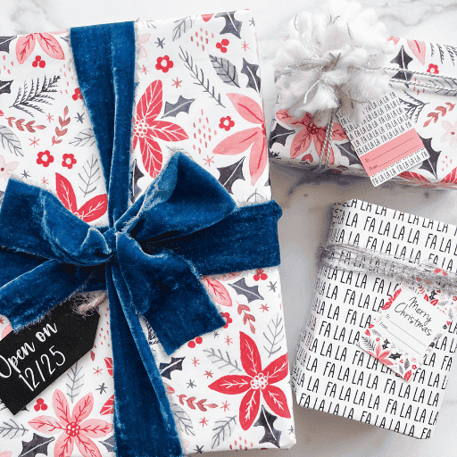 floral wrapping paper
